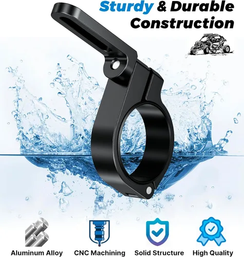 Miniatura 5 de VAZESWIN Soporte de Barra de Luz para UTV, Soporte de Montaje de LED de Aleación de Aluminio Resistente, Abrazadera de Barra Antivuelco UTV