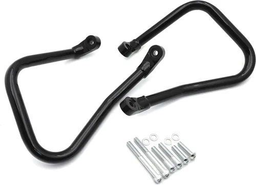 Miniatura 4 de Barra de choque de protección de alforja trasera negra compatible con Harley Softail FLHC FLHCS 2018+ [P/N: TGHD-SG09-BK]