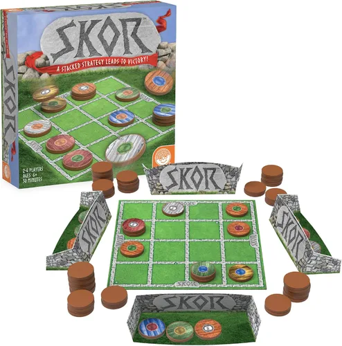 MindWare Skor: Un juego de mesa de estrategia de apilamiento para niños de 6 años en adelante, apto para la familia, juegos de recolección de