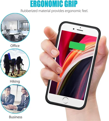 Miniatura 7 de Funda de batería para iPhone 6/6s/7/8/SE 2/3ª generación, cargador portátil de 10000 mAh, batería recargable, funda de carga compatible con iPhone