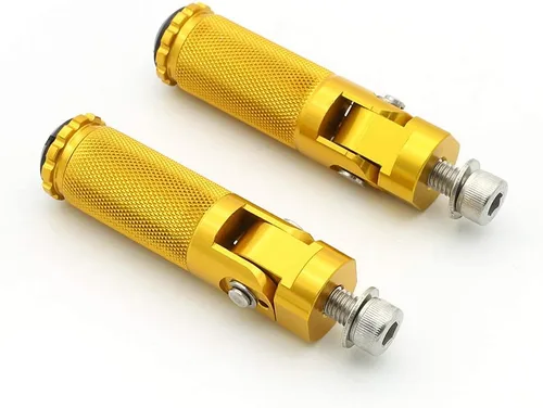 Miniatura 18 de Estriberas de freno para palanca de cambios de motocicleta con agujero de 0.236 in, pedal universal para retrasos, color negro