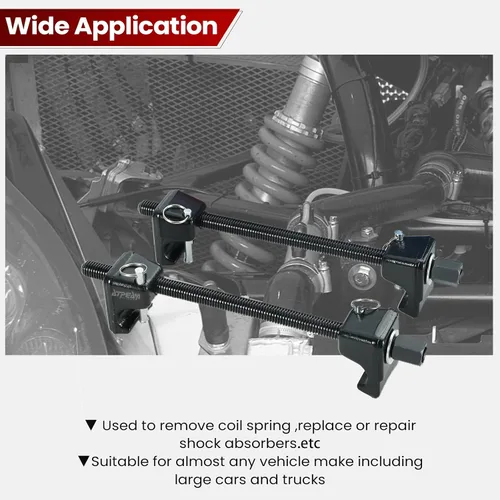 Miniatura 6 de ATPEAM Macpherson - Compresor de resorte de puntal, 2 piezas, resistente, compresor de resorte, herramienta instaladora, enchufe de 7/8 pulgadas