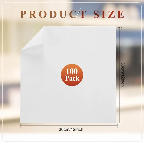 Miniatura 2 de Tranqun 100 paños de limpieza de microfibra desechables a granel de 12 x 12 pulgadas, paños sin pelusas, no abrasivos, trapos de limpieza