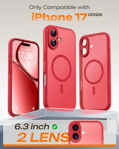 Miniatura 441 de TOCOL Funda para iPhone 11, compatible con Magsafe, protección completa de cámara, imanes integrados, protección contra caídas, funda translúcida