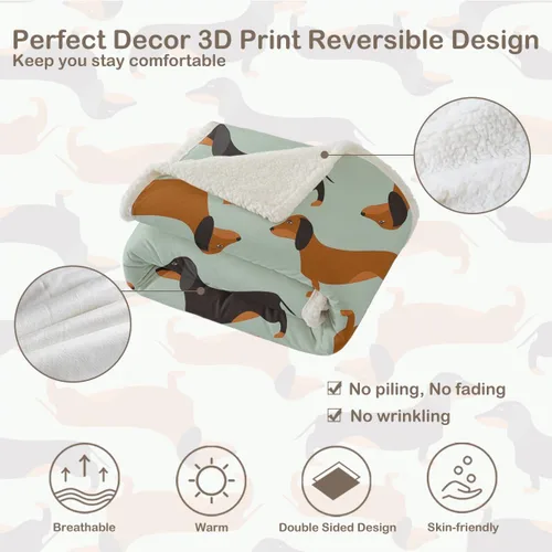 Miniatura 191 de Autumn Teddy Dog Patchwork Sherpa Blanket Fall Cozy Throw Blanket Cute Puppy Quilt Style Warm Soft Blanket for Couch Sofa Bedroom Decor 50x60 Inches