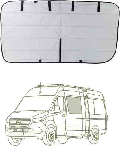 Miniatura 12 de VanEssential Cubiertas magnéticas aisladas de plástico para puertas traseras opacas (par) diseñadas para Mercedes-Benz VS30