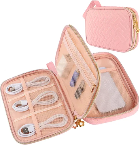 Miniatura 7 de Organizador de cables de viaje, Beige