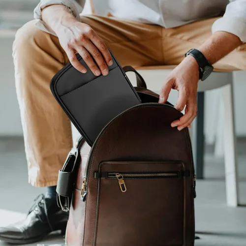 Miniatura 5 de Funda acolchada para tablet de 8 a 9 pulgadas, bolsa de viaje acolchada para Galaxy Tab A9 8.7/Tab A 8.4/Fire HD 8, estilo cartera con bolsillo