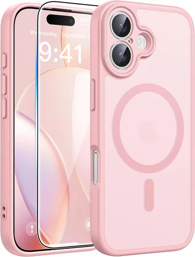 Miniatura 43 de FNTCASE - Funda para iPhone 16 Pro: magnética, mate, translúcida, de grado militar, protectora contra caídas, resistente, fina, duradera y a prueba