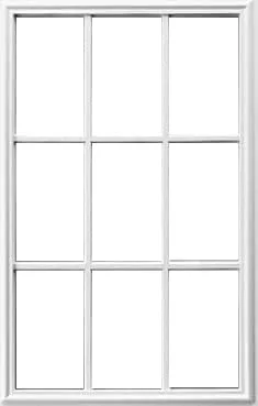Kit de reemplazo solo para marco de puerta de entrada - ¡El vidrio NO está incluido! (9 Lite para vidrio de 1/2", 22" x 36")