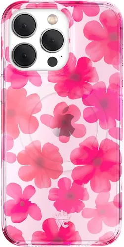 Miniatura 88 de VELVET CAVIAR Funda para iPhone 15 Pro, compatible con MagSafe, probada en caídas de 10 pies, estampado de leopardo y amatista púrpura