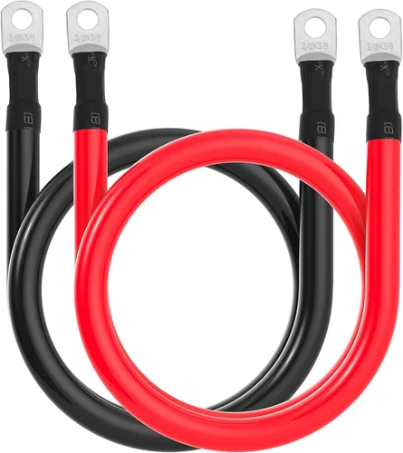 Miniatura 33 de Cable de batería 1/0 AWG 1/0AWG Calibre Cables de inversor de batería para automotriz, solar, marino, barco, RV, automóvil, motocicleta