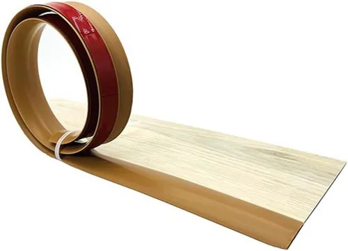 Miniatura 14 de KADEUX Tira de PVC para alfombras y bordes de piso, tira autoadhesiva de transición de umbral de tira divisora de piso, altura < 0.197 in
