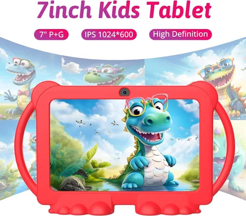 Miniatura 2 de Tablet 2025 para niños, Android 12 tabletas para niños de 7 pulgadas, 4+32 GB ROM (1TB expandir), tableta para niños pequeños con control parental