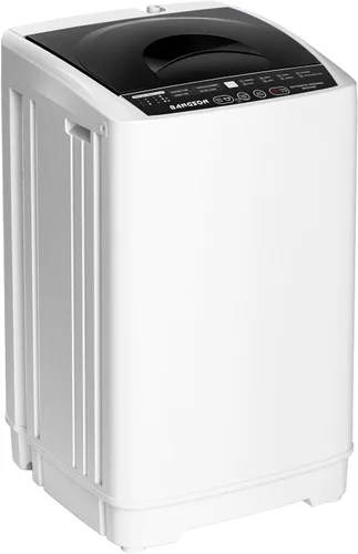 Miniatura 9 de BANGSON 1.08cu.ft Portable Washing Machine, Full-Automatic washing Machine with 8 Programs 6 Water Levels, Drain Pump and LED Display, Compact