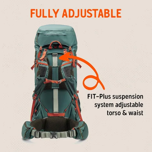 Miniatura 7 de Kelty Glendale - Mochila de marco interno de 65 L a 105 L, paquete de senderismo para varios días, suspensión ajustable, ajuste personalizado