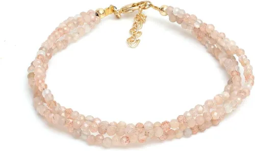 Miniatura 44 de Gempires Natural Multi Strand Beaded Bracelets Lightweight Handmade Gemstone Jewelry Hypoallergenic 8 Inch Gold Plated Stylish Everyday Wear Jewelry