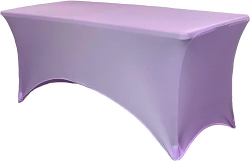 Miniatura 44 de YOUR CHAIR COVERS Mantel rectangular de elastano ajustable de 5 pies, color blanco, para decoración de bodas, eventos, patio, cubierta elástica