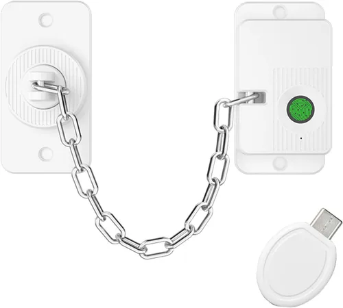 Miniatura 11 de CMNGJ - Cerradura de seguridad para niños con desbloqueo de huellas dactilares, bloqueo inteligente de gabinete de un solo toque, seguro