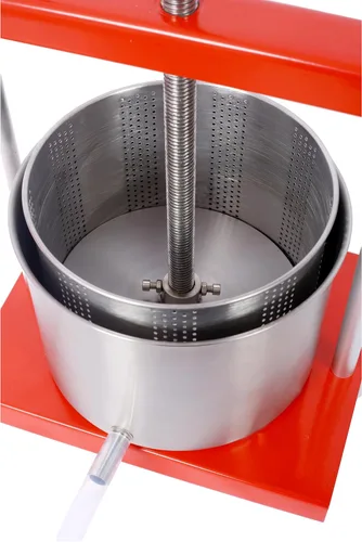 Miniatura 3 de Prensa manual de vino de frutas de 0.53 galones, máquina de prensa de barriles de acero inoxidable para jugo, verduras, vino, aceite de oliva