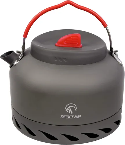 Miniatura 9 de REDCAMP Mini hervidor de agua al aire libre de 0.8L, olla de agua de aluminio con bolsa de transporte, caldera de té ligera compacta