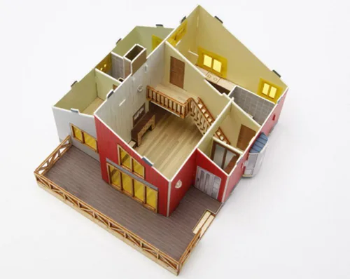 Miniatura 7 de Kit de modelo de madera de escritorio Casas en el ático / YGPM250 por Young Modeler