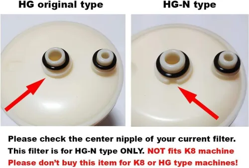Miniatura 6 de Filtro de repuesto compatible con ionizador de agua con filtro HG-N (no compatible con máquinas K8 y HG originales)