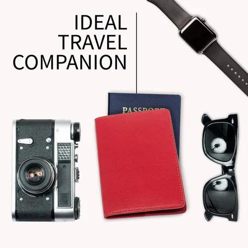Miniatura 5 de Funda de pasaporte billetera de pielHecho En Italia