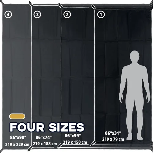 Miniatura 7 de Huella de tienda de campaña – 86 x 31 pulgadas, lona impermeable para camping, lona ultraligera para senderismo, mochileros y uso en la playa, bolsa