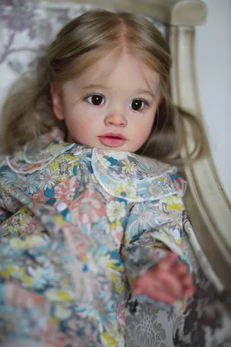 Miniatura 5 de Angelbaby Muñeca de bebé recién nacida de vida real, reborn, niña de 26 pulgadas, grande, linda, realista, muñeca de bebé recién nacida, de silicona