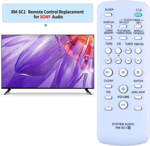 Miniatura 2 de RM-SC1 - Control remoto de repuesto compatible con Sony Mini Hi-Fi Stereo System, compatible con MHC-GX250 MHC-GX450 CMT-NE3 MHCGX250 MHCGX450 CMTNE3
