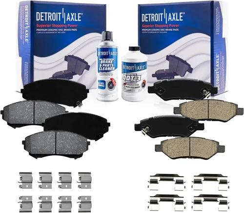 Miniatura 73 de Detroit Axle - Pastillas de freno traseras para Mercedes-Benz C230 C240 C280 C320 C350 CLK320 CLK350 CLK430 E300 E320 E420 E430 SLK350, pastillas
