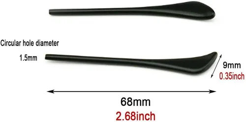 Miniatura 3 de 2 pares de puntas de extremo para lentes de sol, calcetines de oreja, tubo, de plástico, cemento, fundas de repuesto cómodo para piernas de metal
