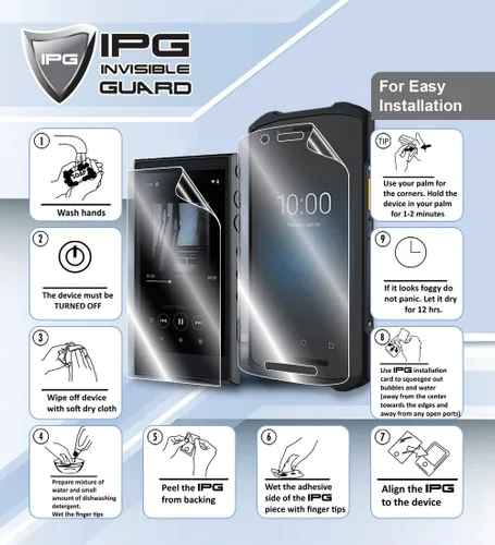 Miniatura 4 de IPG Protector de pantalla para lector de código automático EDIAG OBD2 Scanner YA-101 (2 unidades) Protector de pantalla invisible de hidrogel