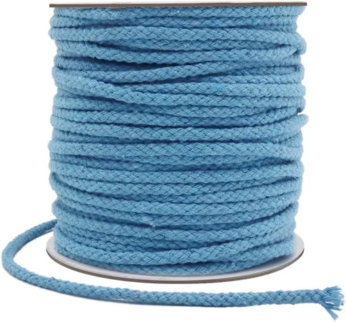 Miniatura 10 de Tenn Well Cordón de macramé de 0.197 in, cuerda de algodón trenzada de 165 pies para colgar plantas de macramé, para colgar en la pared, cuerdas