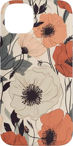 Miniatura 15 de Funda para iPhone 12/12 Pro Minimal Poppy Flower Boho Floral Cute Aesthetic