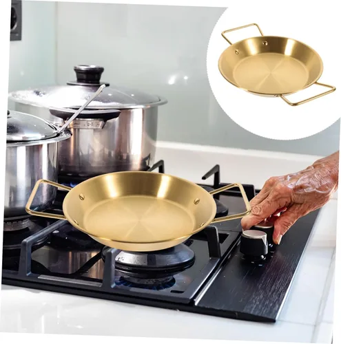 Miniatura 4 de OUNONA Tapa de olla para sartén de acero inoxidable, sartén binaural, antiadherente, construcción resistente, ahorra energía, perfecta para pasta