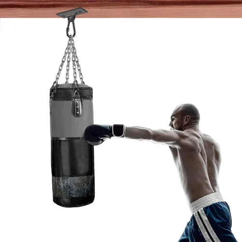 Miniatura 2 de Dolibest Perchas y soportes para bolsas pesadas, soporte de techo con mosquetón para entrenamiento de fuerza, yoga aéreo y bandas de resistencia
