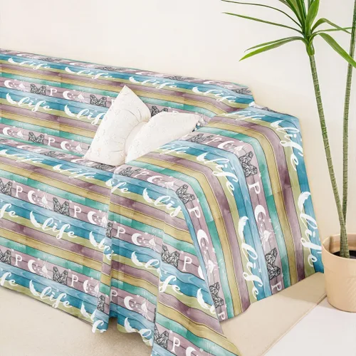 Miniatura 5 de Erosebridal Funda para sofá de campamento para sofás y sofás, funda de sofá rústica con temática de campamento, lavable, antideslizante