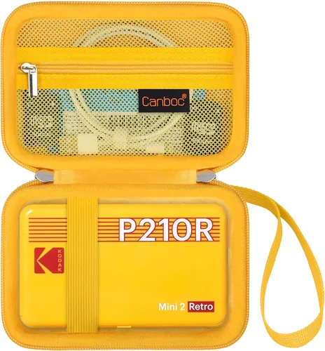 Miniatura 9 de Canboc Funda de transporte para impresora fotográfica portátil Kodak Mini 2 Retro 4PASS (2.1 x 3.4 pulgadas), bolsillo de malla para papel