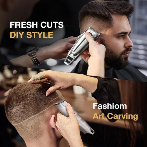 Miniatura 6 de SUPRENT Cortadora de pelo recargable profesional para hombres, kit de corte de pelo inalámbrico con pantalla LED