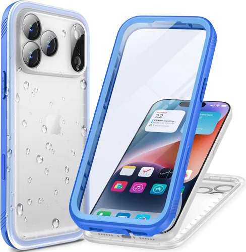 Miniatura 31 de Cozycase TOP Funda impermeable para iPhone 17 Pro Max - Grado militar resistente a todo 360 con protector de cámara de pantalla, doble IP68 a prueba