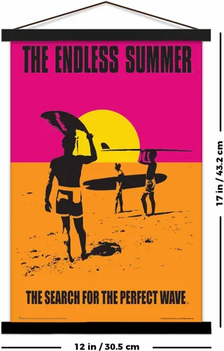 Miniatura 2 de Scorpio Posters The Endless Summer - Movie Mini Poster - Officially Licensed - 11" x 17" - with Black Wood Poster Holder