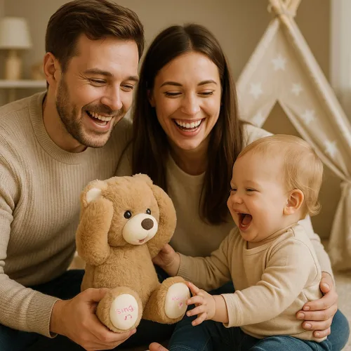 Miniatura 6 de Hopearl Oso de Peluche Interactivo Peek A Boo Repite lo que Dices Oso de Peluche Musical que Canta y Habla Animal de Peluche Adorable Eléctrico
