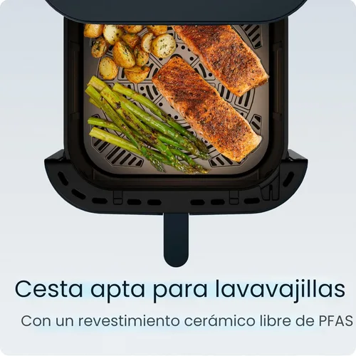 Miniatura 8 de Chefman Crispinator - Freidora de aire 6 en 1 con capacidad de 8 cuartos de galón, temperatura máxima de 450 °F con tecnología TurboFry Pro