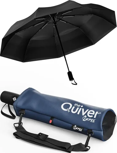 Miniatura 52 de REPEL Windproof Travel Umbrella - Compact & Withstands Winds up to 85MPH , Strongest Premium Auto Folding Umbrella for Rain and Sun - Durable, Light