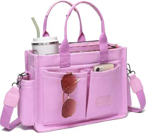 Miniatura 15 de Bolso de lona para mujer, bolsos cruzados para mujer, bolsos de trabajo para computadora portátil, bolso grande de mano para enfermera o profesora
