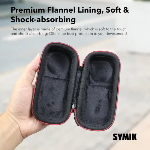 Miniatura 7 de SYMIK Estuche cápsula para Insta360 X5 / X4 Air (para la tapa de lente original), resistente al agua, a los golpes, bolsa de viaje portátil, estuche