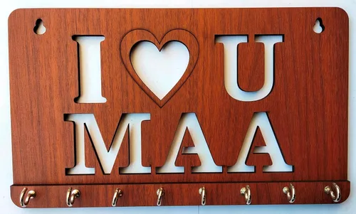 Miniatura 6 de Soporte familiar para llaves de pared de madera para decoración del hogar, soporte para llaveros, regalo para el mejor diseñador familiar del mundo