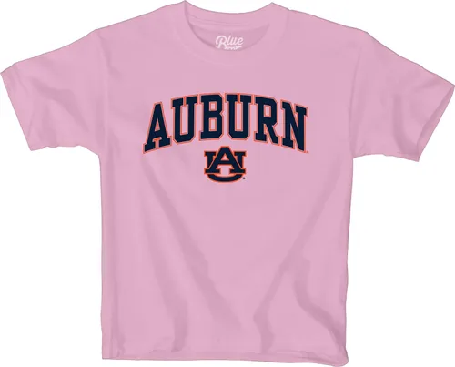 Miniatura 3 de Blue 84 NCAA - Camiseta unisex para niños con arco sobre rosa